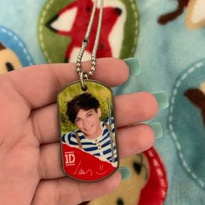 One Direction Louis Tomlinson dog tag necklace